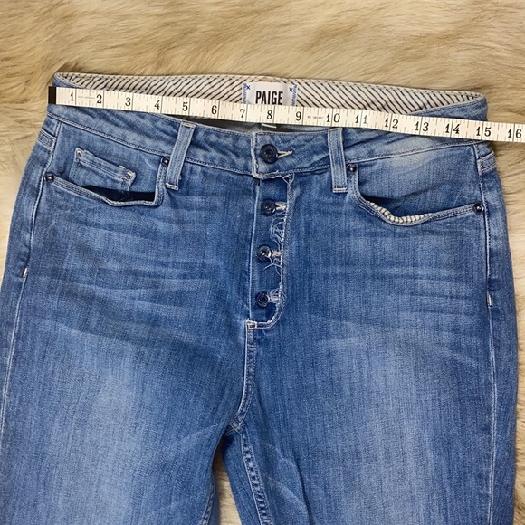 Paige Carter High-Rise Slim Button-Closure Jean, Size 29 - Picture 9 of 14